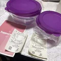 新品 箱付き タッパーウェア クリスタルディッシュギフト S・M×各2 新品 箱付き タッパーウェア クリスタルディッシュギフトS・M×各