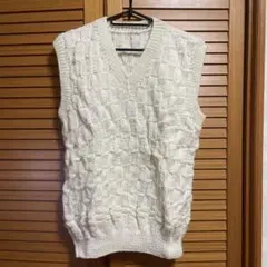 Vネックニットベスト