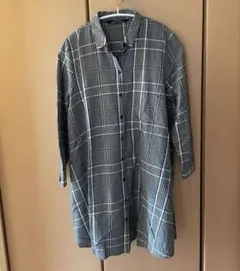ZARA WOMAN ザラ チェック柄 長袖 シャツワンピース Sのサムネイル
