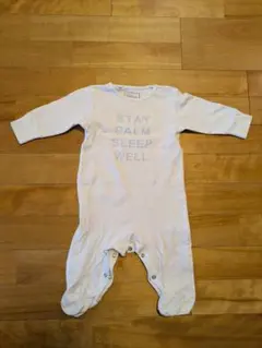 NEXT　ロンパース ホワイト　水色　3〜6m