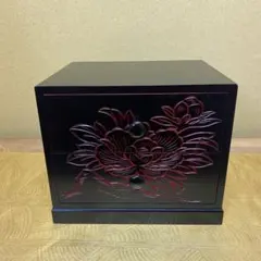 日光彫 二段小引き出し 日光彫 二段小引き出し