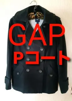 GAP　ピーコート　Pコート　ダブル　sizeM　紺色　薄手　今年流行ショート丈