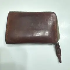 CORBO レザー二つ折り財布 ブラウン