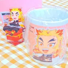 鬼滅の刃 キャラプレ マグカップ アクスタ 2点セット 煉獄杏寿郎