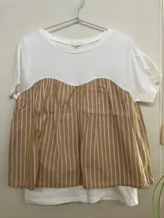 【新品未使用】studioCLIP 半袖切替Tシャツ　M