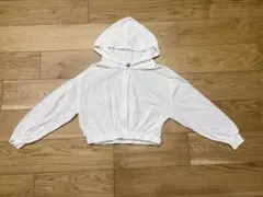 Pink Latte ストライプ柄フードパーカー Mサイズ