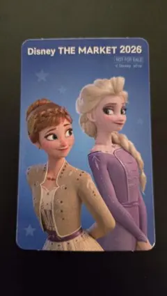 ディズニーマーケット　ノベルティ　カード　アナと雪の女王　エルサ