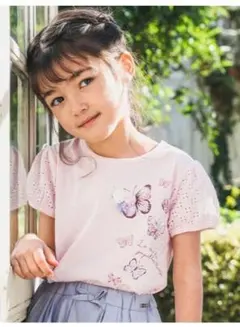 BeBe べべ パフスリーブ Tシャツ 130cmサイズ