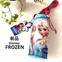 【新品】タグ付き　アナと雪の女王　ペットボトルホルダー　オラフチャーム付きのサムネイル