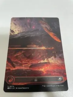 MTG 山/Mountain EOE ボーダーレス 日本語版ギャラクシーFOIL