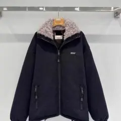 ダークネイビー フリースジャケット 人気デザイン