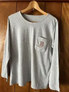 テディベア　ワッペン付き Tシャツ LL