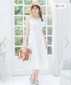 willselection ウィル バックリボンラッフルスリーブワンピース