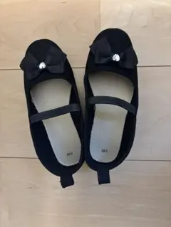 美品！黒リボン付きフォーマルシューズ 20.0cm