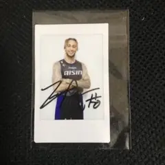 新品 非売品 Bリーグ シーホース三河 ザック・オーガスト 直筆サイン入りチェキ