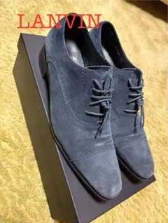 LANVIN ダークブルー スエード ドレスシューズのサムネイル