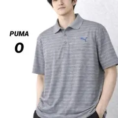 PUMA プーマ ゴルフウェア ポロシャツ 半袖 L グレー メッシュ ドライ