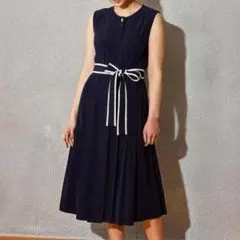 2022年✨グレースクラス プリーツ切替バイカラーワンピース サイズ36