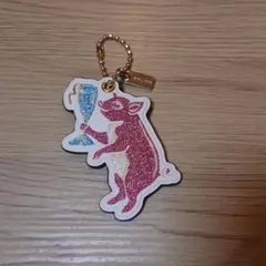COACH キーホルダー バッグチャーム ピッグ 豚