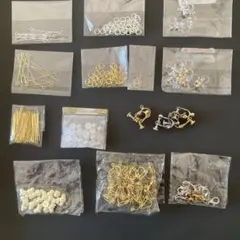 ハンドメイド用 イヤリング金具・パーツセット
