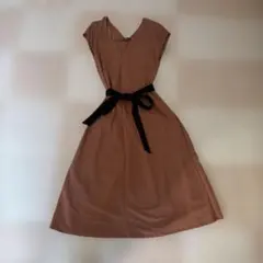 ZARA ワンピース　テラコッタ　レディース