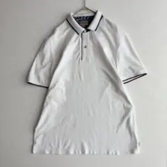 ARMANI COLLEZIONI アルマーニ ジップポロシャツ 白 ロゴジップのサムネイル