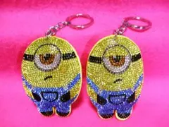 ミニオンズ チャーム  ラインストーン  スチュワート２個セット