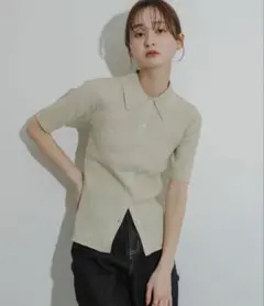 センスオブプレイスアーバンリサーチ ラメニットコンパクトカーディガン