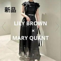 新品　LILY BROWN × MARY QUANT ロゴベルトシアーワンピース
