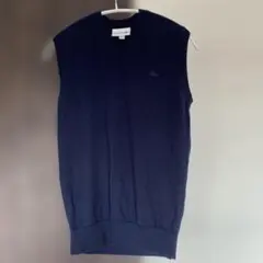 ラコステ　ネイビー Vネック ベスト