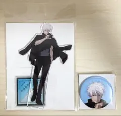 呪術廻戦展「懐玉・玉折」「渋谷事変」 アクリルスタンド 缶バッジ 五条悟 ③