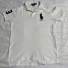 Polo ポロラルフローレン　ビッグポニー刺繍　No.３パッチ　ポロシャツ　L