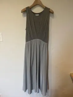 センスオブプレイス【F】ロングワンピース ノースリーブ ミント