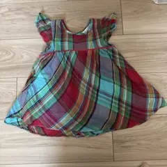 Ralph Lauren 肩フリルチュニック85cm マルチカラー