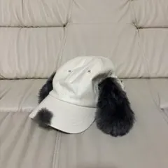 スヌーピー　レザーキャップ