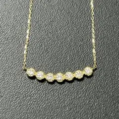 BLOOM K18 YG ダイヤモンド ラインネックレス 0.28ct - メルカリ