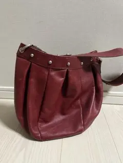 GRAIN グレイン ヴィンテージステッチボストンバッグ レッド - メルカリ
