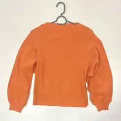 BACK NUMBER ニット オレンジ 長袖 ハイネック 春ニット セーター