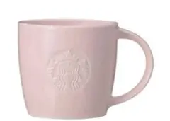 スタバ ギフトボックス入り耐熱グラスロゴマグピンクベージュ 355ml