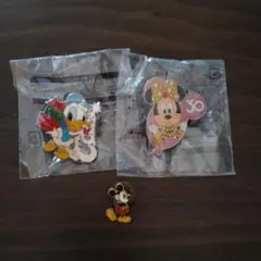 ディズニー　ピンバッジ　３個セット