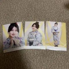 藤沢莉子 ニアジョイ 生写真 浴衣 コンプ