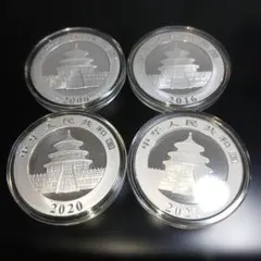 R*a様 中華人民共和国パンダ銀貨５枚セット 完全未使用 2023年度版『パンダ金貨コンプリートセット』5枚