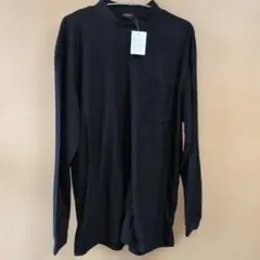 新品、タグ付き　モックネック 長袖カットソー ブラック　#匿名配送のサムネイル