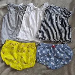 まとめ売り ベビー服 H&M トップス ショートパンツ 夏服 女の子 80のサムネイル