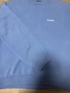 XLARGE ライトブルー ニット　L