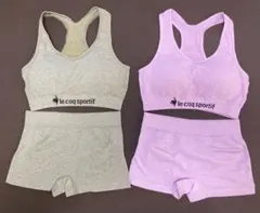 【新品】ルコックスポルティフ スポーツブラ&ショーツ2セットM ※1セットも可