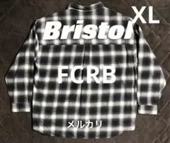 新品★FCRB エフシーアールビー　23AW オンブレチェックシャツ　XL 黒白