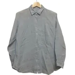 UNIQLO人気定番アイテム【プレミアムリネンシャツ】落ち着いたブルー爽やか