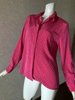 ✰ピンク US古着　シャツ　70s 80s 90s ヴィンテージ　レトロ　個性的