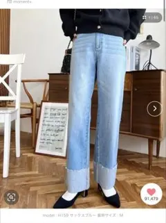 moment＋ ロールアップ デニム